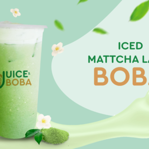 Iced Matcha Latte Boba