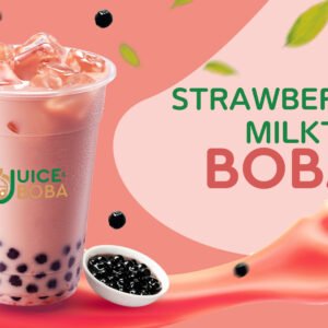Strawberry Milktea Boba
